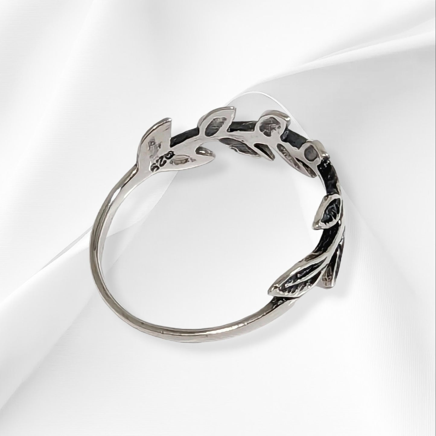 925 Sterling Silver Women Ring *Silver Leaves Ring