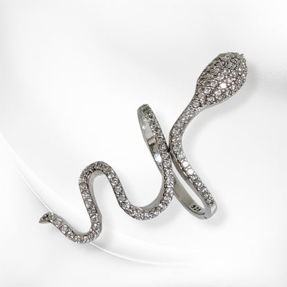 925 Sterling Silver Women's Ring with Cubic Zirconia Crystals