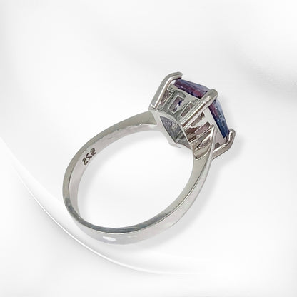 925 Sterling Silver Women's Ring with Cubic Zirconia Crystal
