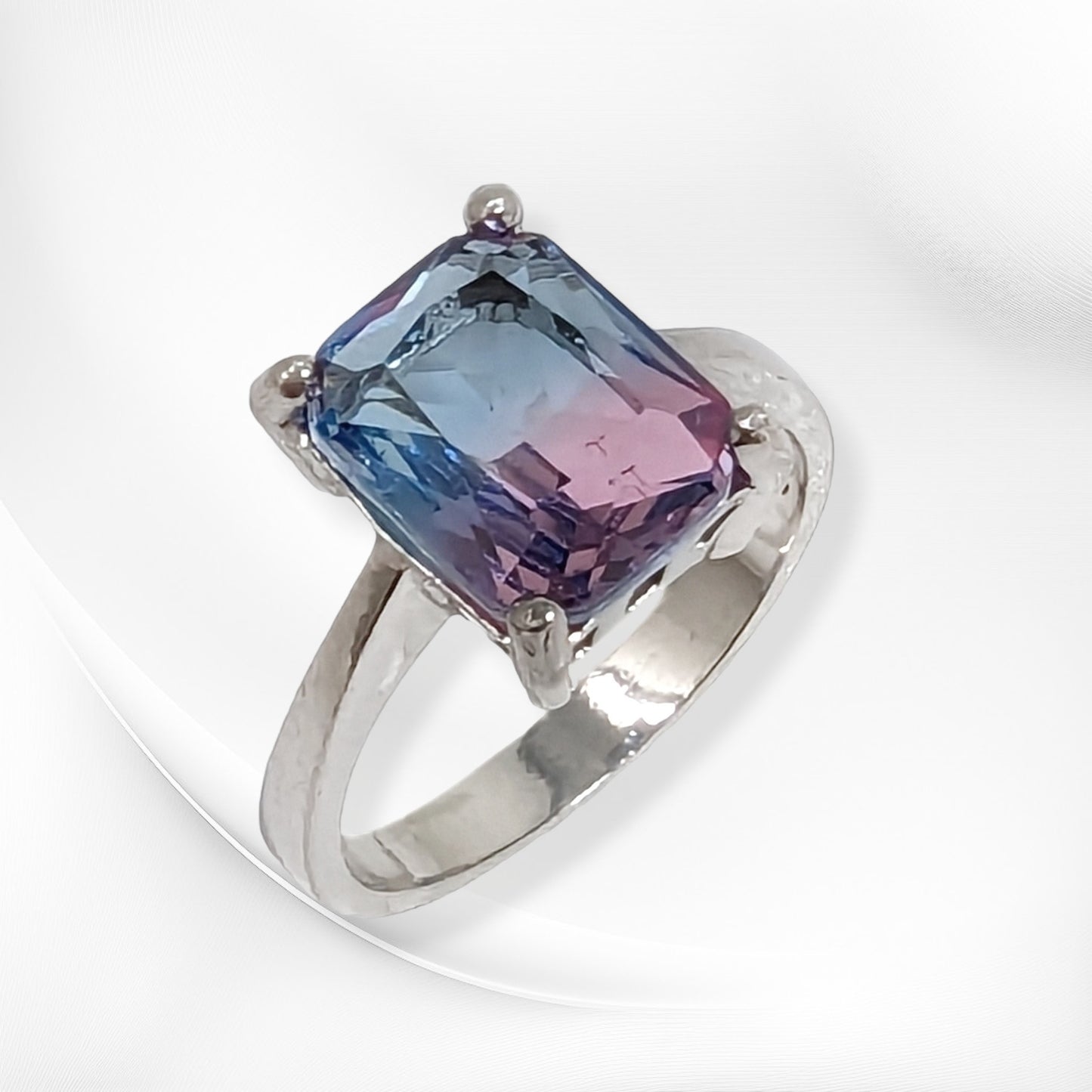 925 Sterling Silver Women's Ring with Cubic Zirconia Crystal