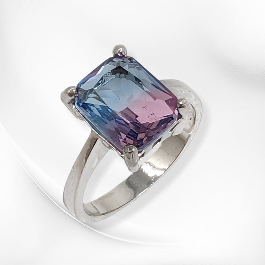 925 Sterling Silver Women's Ring with Cubic Zirconia Crystal