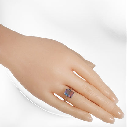 925 Sterling Silver Women's Ring with Cubic Zirconia Crystal