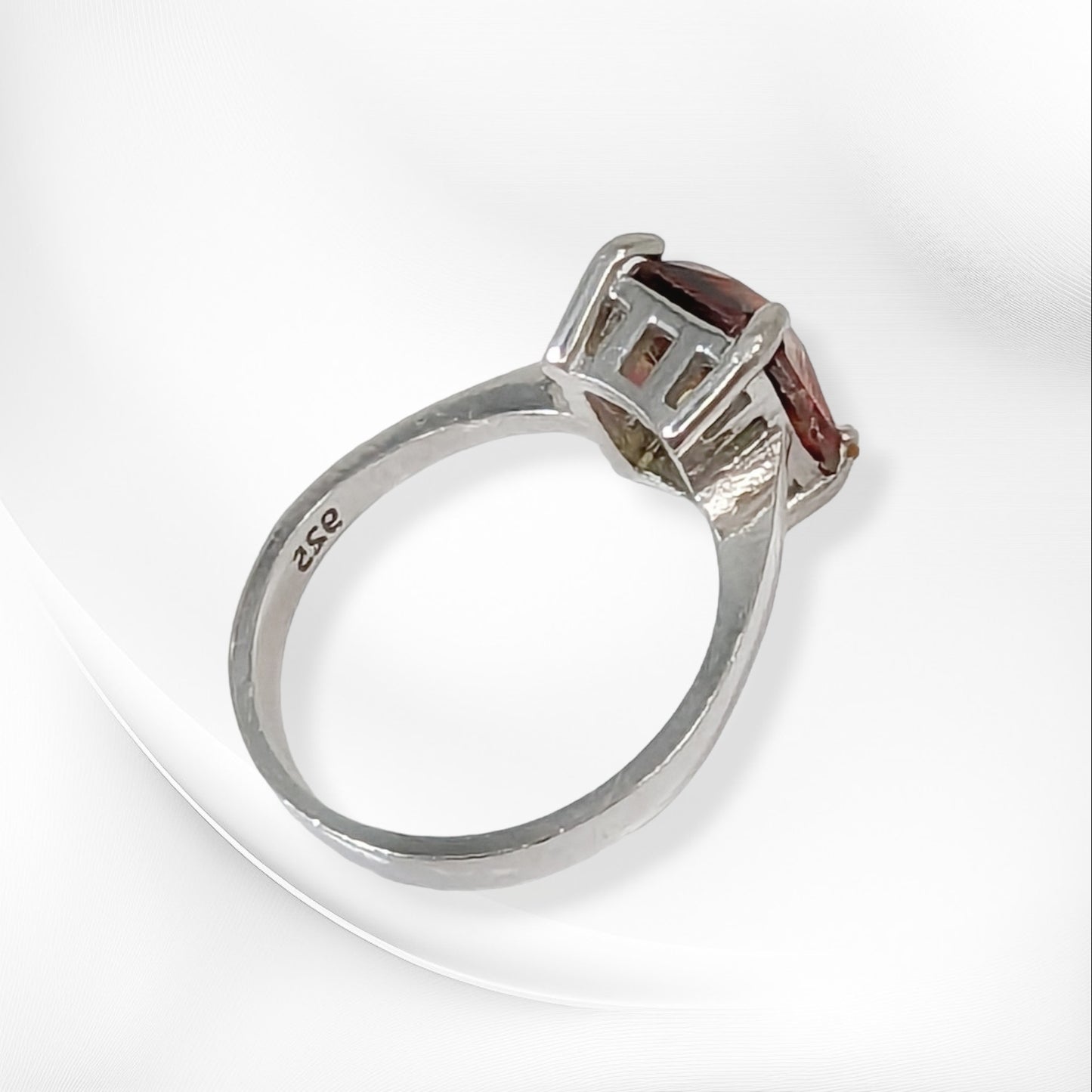 925 Sterling Silver Women's Ring with Cubic Zirconia Crystal