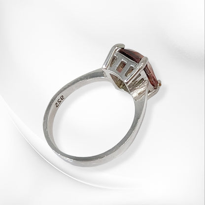 925 Sterling Silver Women's Ring with Cubic Zirconia Crystal