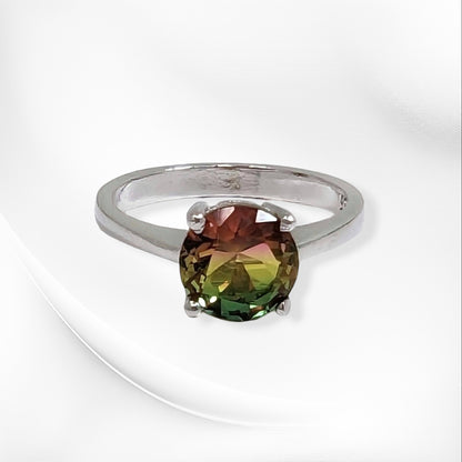 925 Sterling Silver Women's Ring with Cubic Zirconia Crystal