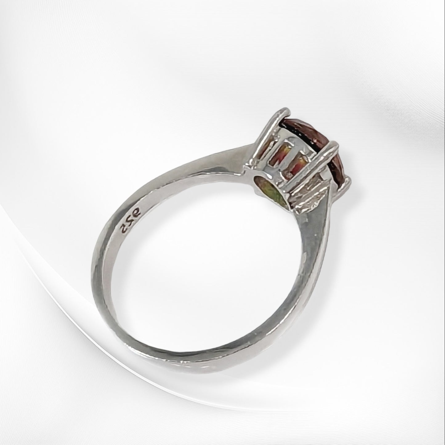 925 Sterling Silver Women's Ring with Cubic Zirconia Crystal