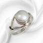 925 Sterling Silver Women's Ring With Authentic Freshwater Pearl
