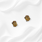 925 Sterling Silver Stud Earrings with Authentic Citrine Gemstones