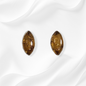 Sterling Silver Earrings With Authentic Natural Amber