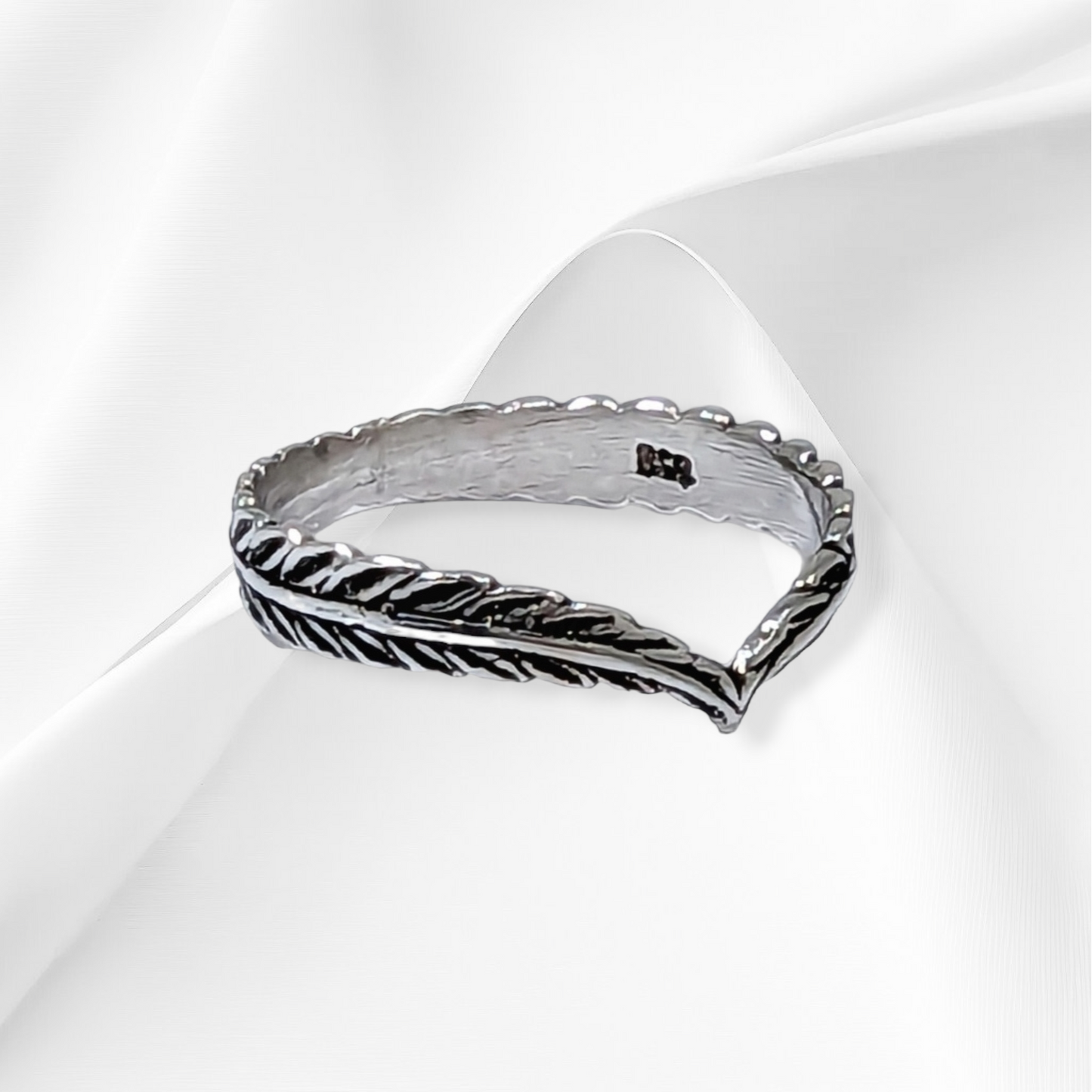 925 Sterling Silver Women Ring *Silver Chevron Ring