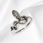 925 Sterling Silver Women Ring *Silver Snake Ring