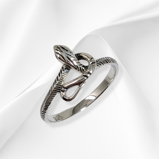 925 Sterling Silver Women Ring *Silver Snake Ring