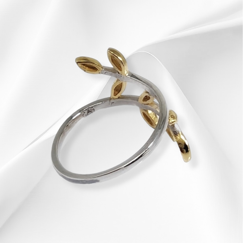 925 Sterling Silver Women Ring, 14K Rose Gold plated