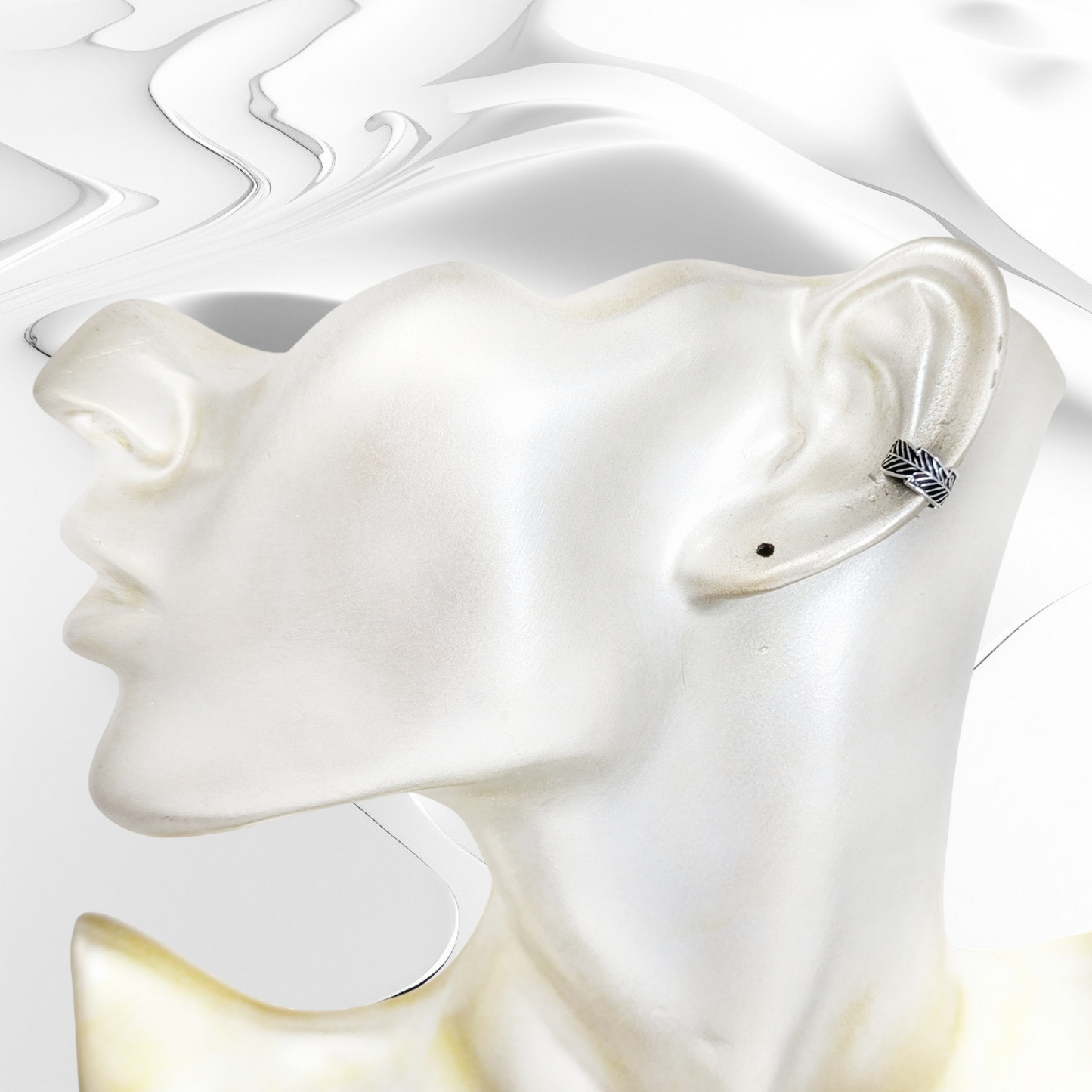 925 Sterling Silver Ear Cuffs Earrings *Leaf Ear Cuffs Earrings