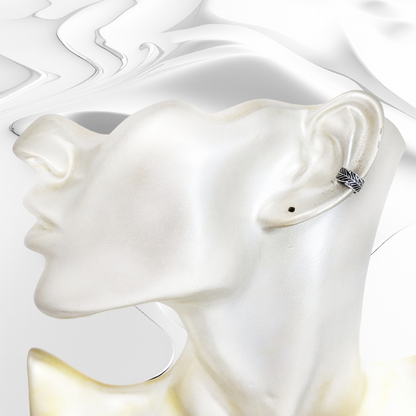 925 Sterling Silver Ear Cuffs Earrings *Leaf Ear Cuffs Earrings