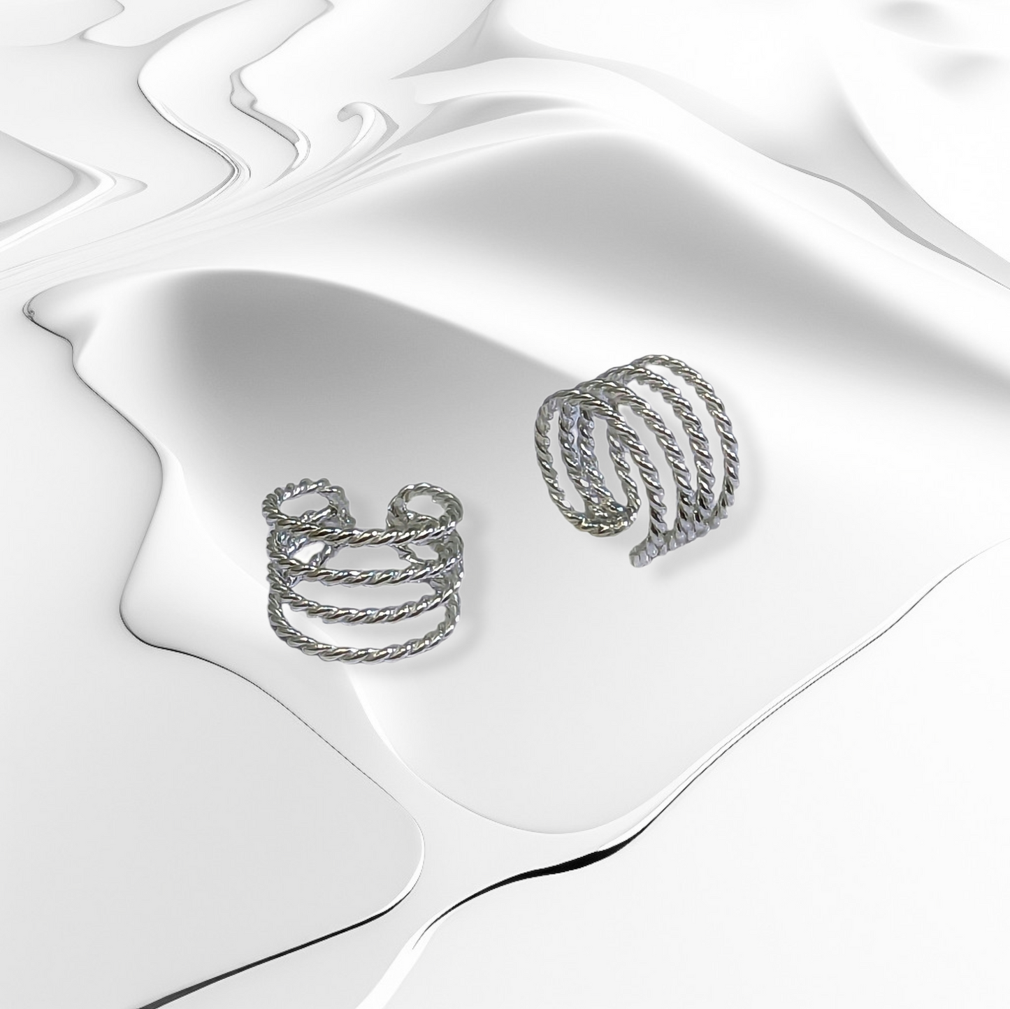 925 Sterling Silver Ear Cuffs Earrings