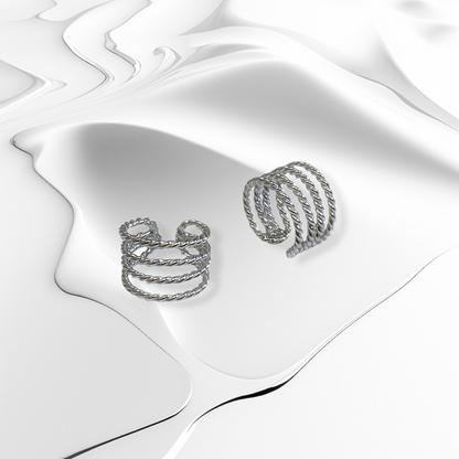 925 Sterling Silver Ear Cuffs Earrings