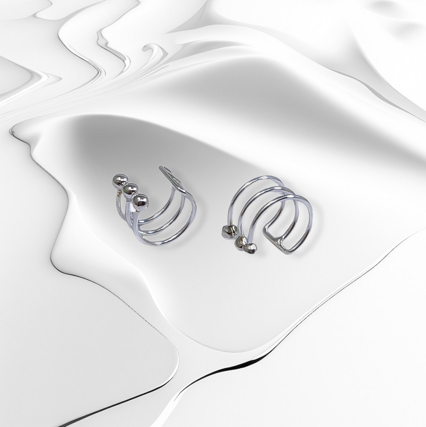 925 Sterling Silver Ear Cuffs Earrings