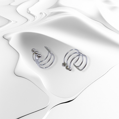 925 Sterling Silver Ear Cuffs Earrings