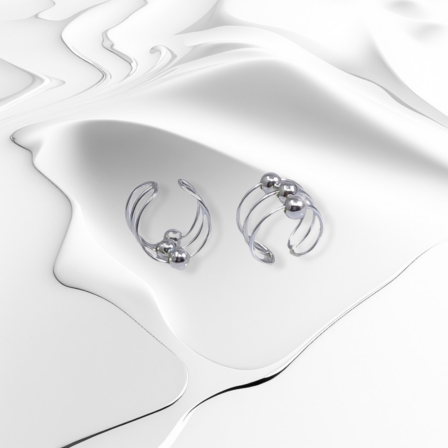 925 Sterling Silver Ear Cuffs Earrings