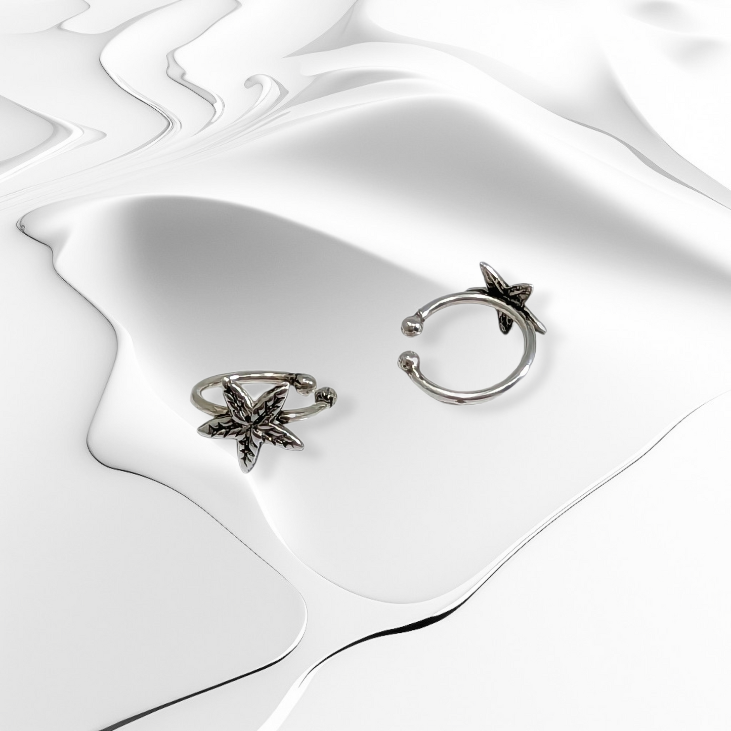 925 Sterling Silver Ear Cuffs Earrings