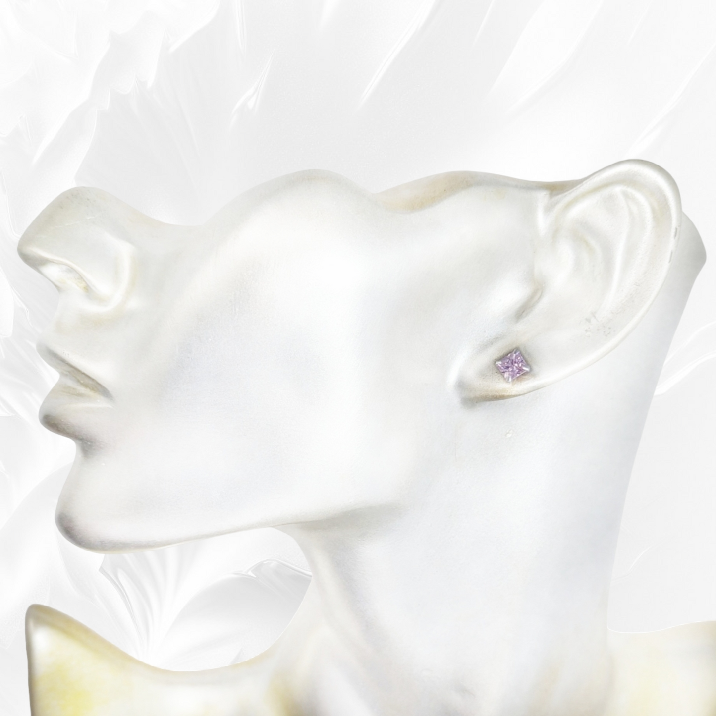 925 Sterling Silver Stud Earrings with Cubic Zirconia Crystals