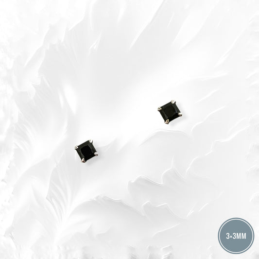 925 Sterling Silver Stud Earrings with Cubic Zirconia Crystals