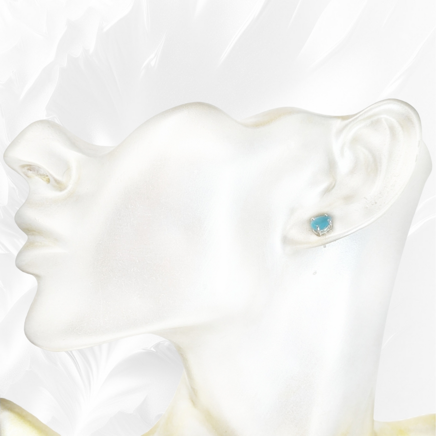 925 Sterling Silver Stud Earrings with Cubic Zirconia Crystals