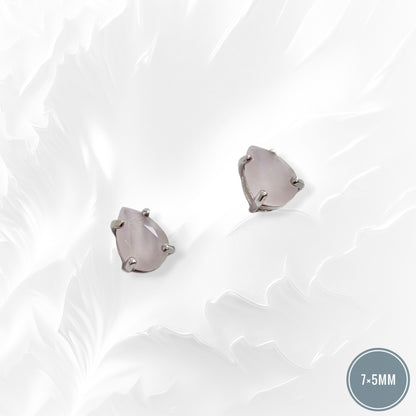 925 Sterling Silver Stud Earrings with Cubic Zirconia Crystals