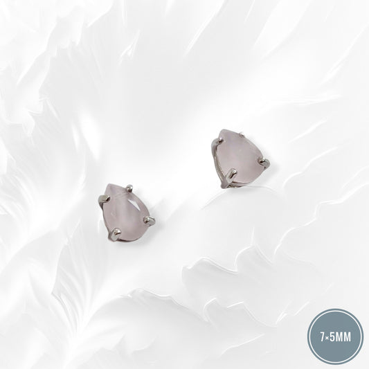 925 Sterling Silver Stud Earrings with Cubic Zirconia Crystals