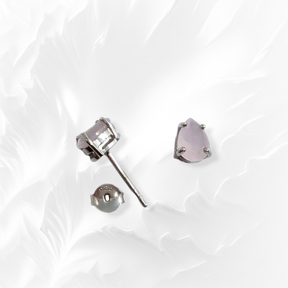 925 Sterling Silver Stud Earrings with Cubic Zirconia Crystals