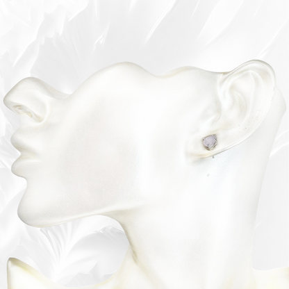 925 Sterling Silver Stud Earrings with Cubic Zirconia Crystals