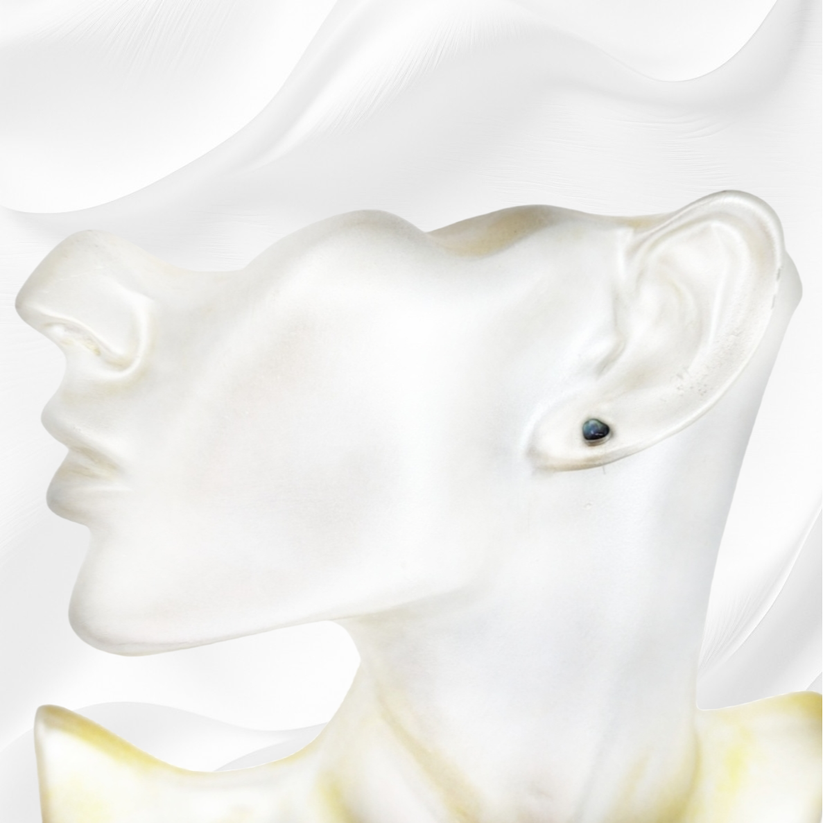 925 Sterling Silver Stud Earrings with Authentic Mother of Pearl *Abalone