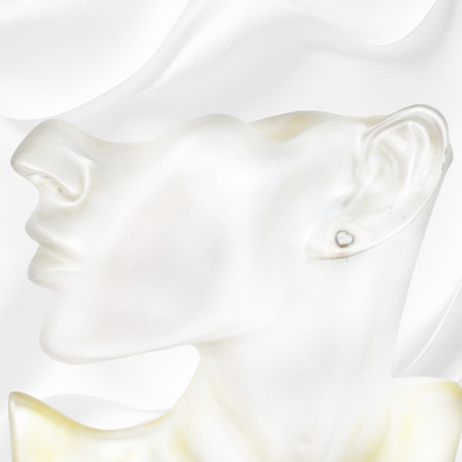 925 Sterling Silver Stud Earrings with Authentic Mother of Pearl