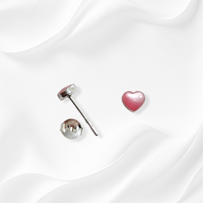 925 Sterling Silver Stud Earrings with Authentic Mother of Pearl