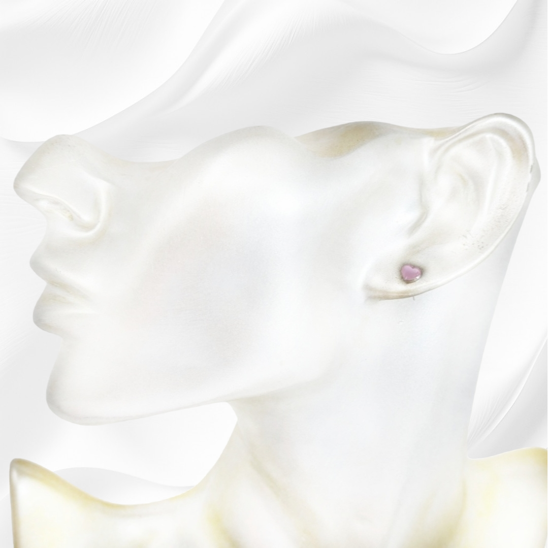 925 Sterling Silver Stud Earrings with Authentic Mother of Pearl