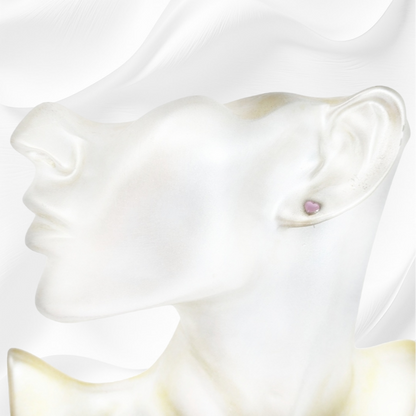 925 Sterling Silver Stud Earrings with Authentic Mother of Pearl