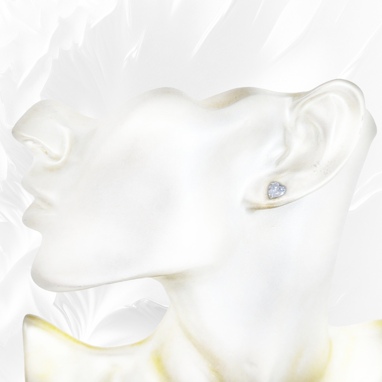 925 Sterling Silver Stud Earrings with Cubic Zirconia Crystals