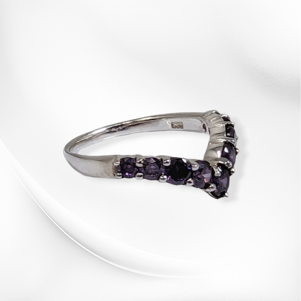 925 Sterling Silver Women's Ring with Cubic Zirconia Crystals