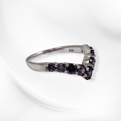 925 Sterling Silver Women's Ring with Cubic Zirconia Crystals