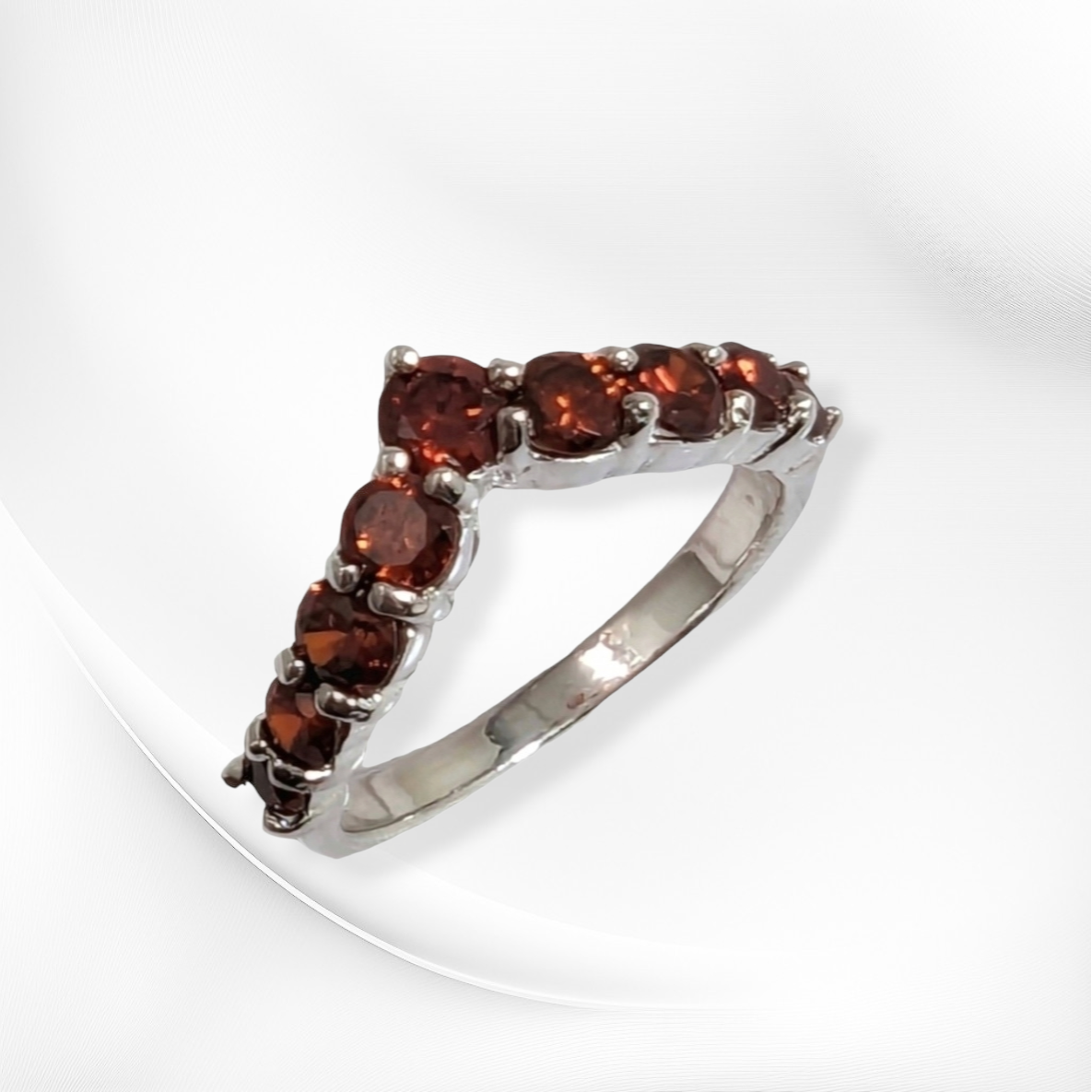 925 Sterling Silver Women's Ring with Cubic Zirconia Crystals