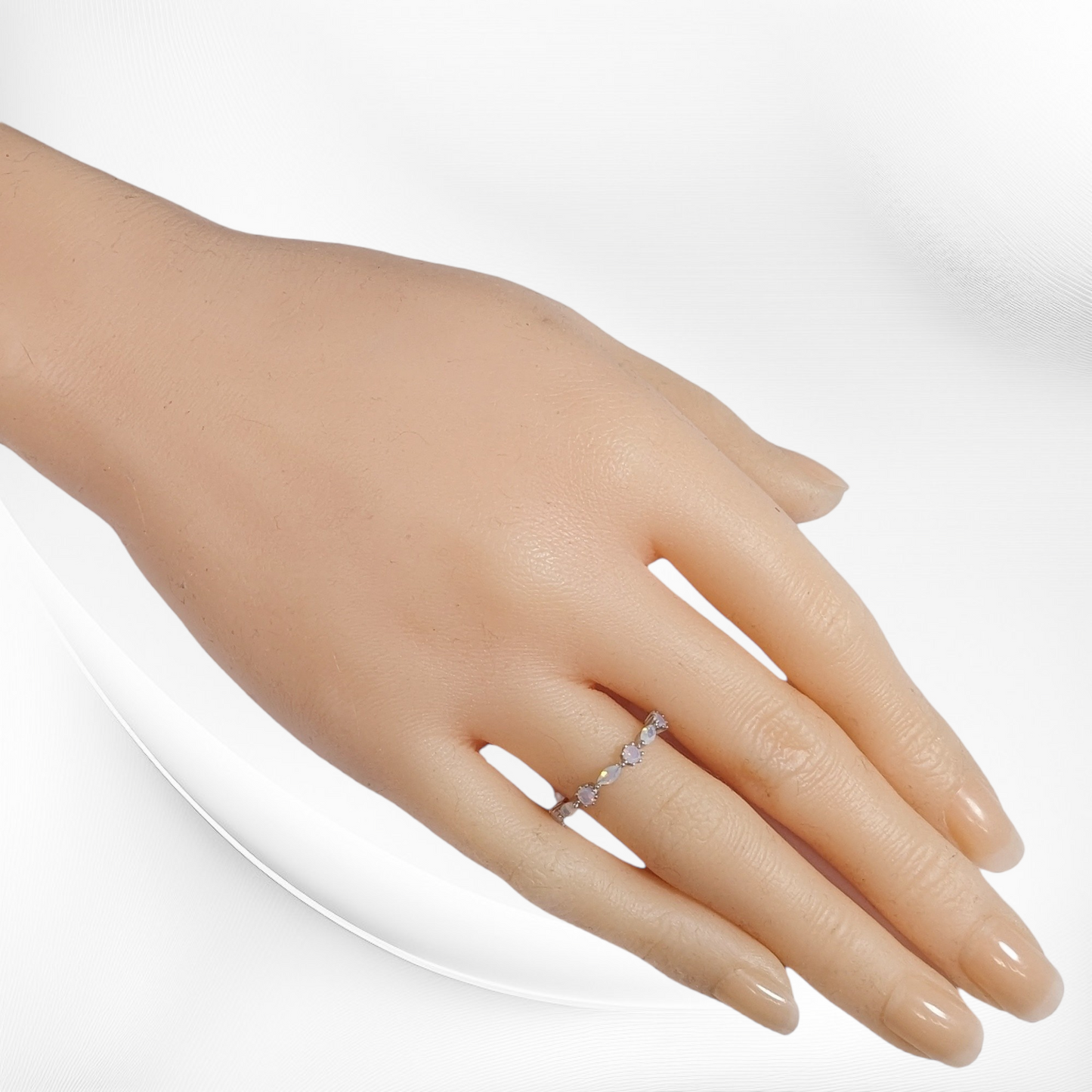 925 Sterling Silver Women's Ring with Cubic Zirconia Crystals