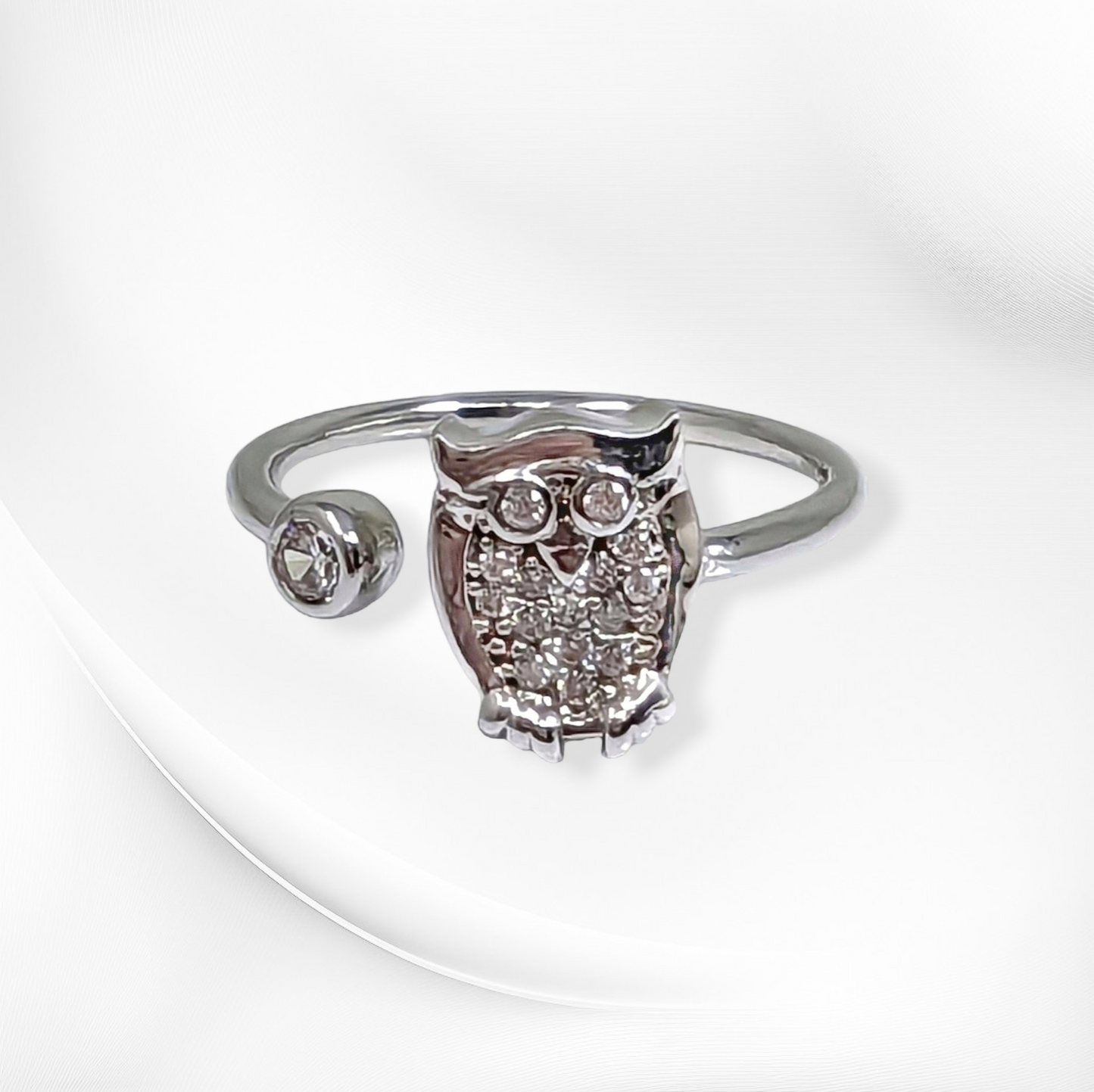 925 Sterling Silver Women's Ring with Cubic Zirconia Crystals