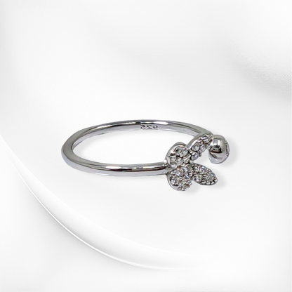 925 Sterling Silver Women's Ring with Cubic Zirconia Crystals