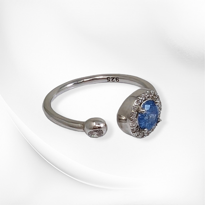 925 Sterling Silver Women's Ring with Cubic Zirconia Crystals