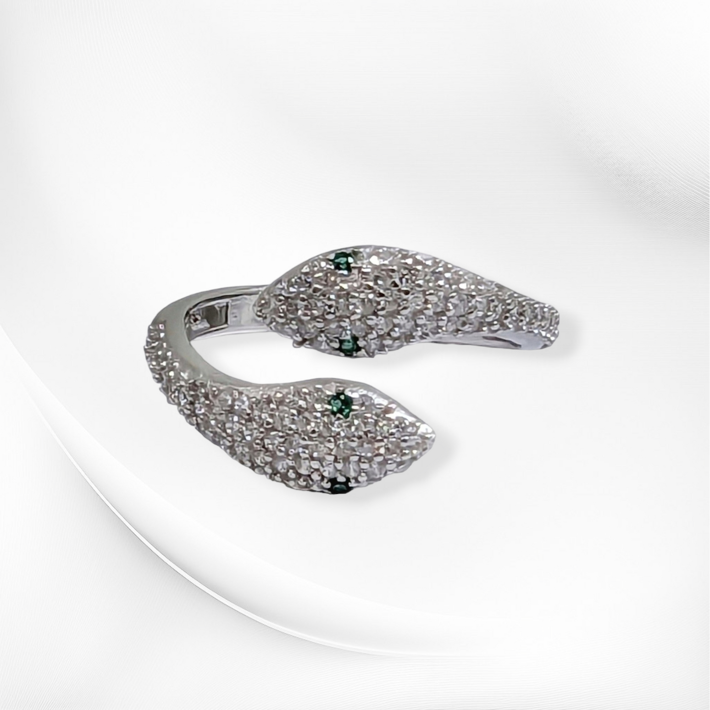 925 Sterling Silver Women's Ring with Cubic Zirconia Crystals