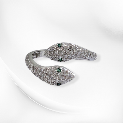 925 Sterling Silver Women's Ring with Cubic Zirconia Crystals