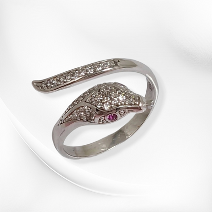 925 Sterling Silver Women's Ring with Cubic Zirconia Crystals