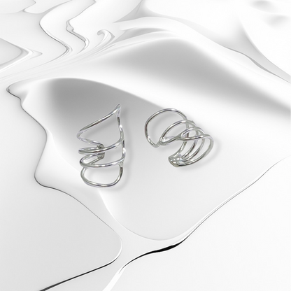 925 Sterling Silver Ear Cuffs Earrings