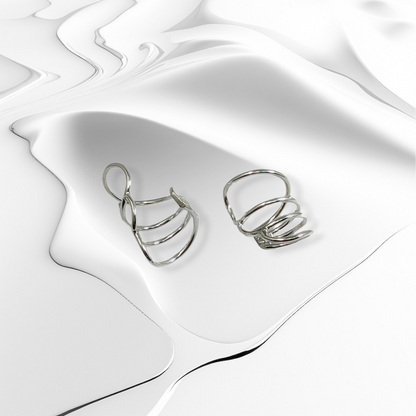 925 Sterling Silver Ear Cuffs Earrings